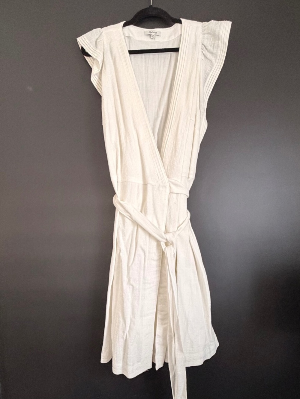 Madewell White Wrap Dress
